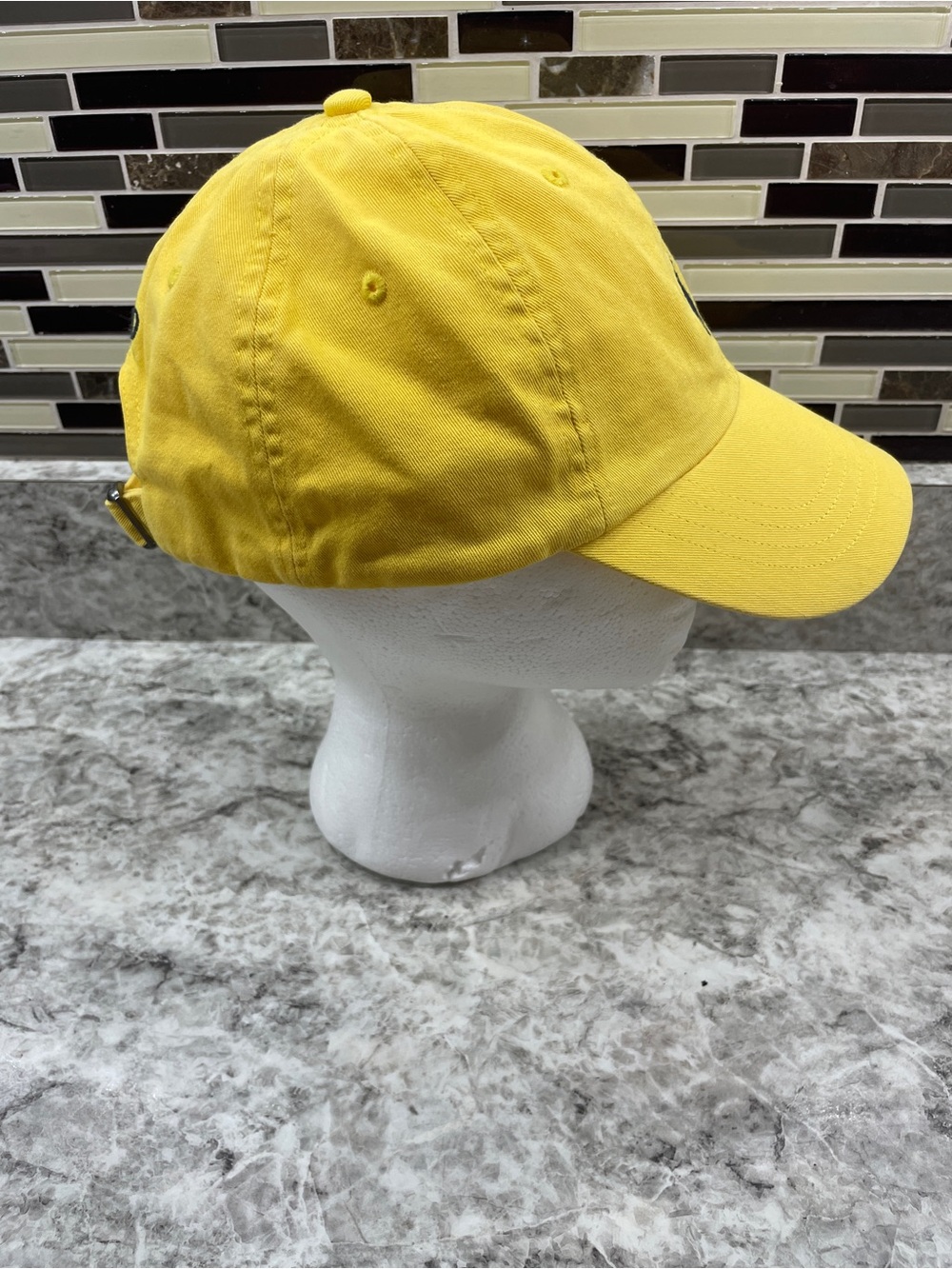 POLO by RALPH LAUREN yellow baseball hat/ cap with blue emblem - Picture 5 of 7